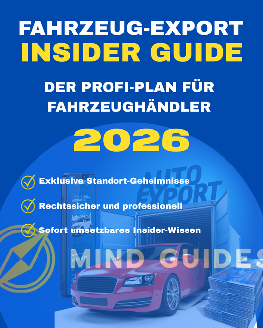 Der Profi-Plan für dein Fahrzeug Export Business